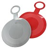 Feuille de glisse Rondo Glisseur d'assiette rouge et argent 2pcs